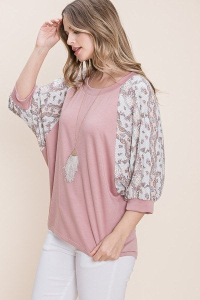 Solid French Terry Fashion Top - Absolute Fashion 2020