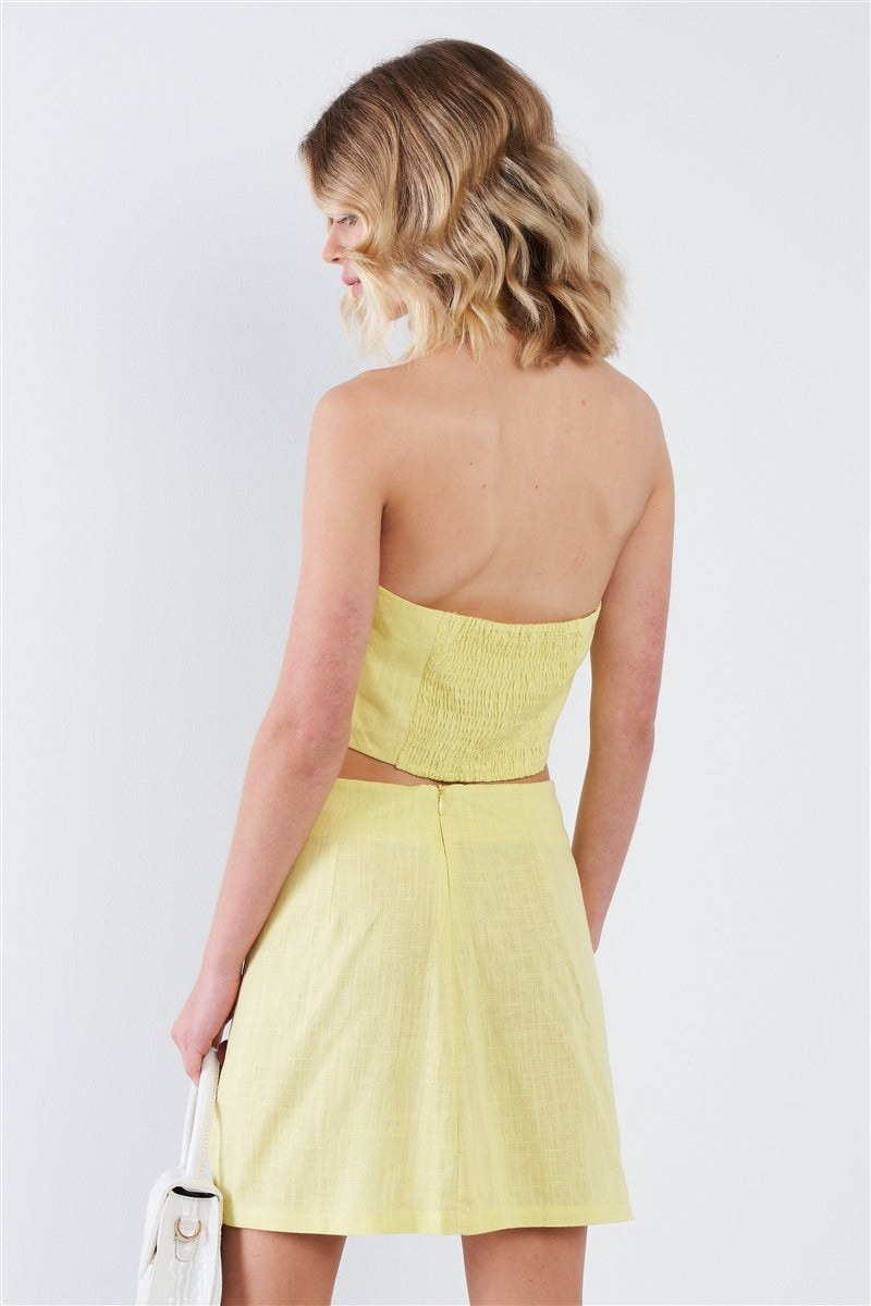 Smocked Crop Halter & Chic Mini Skirt Set - Absolute Fashion 2020