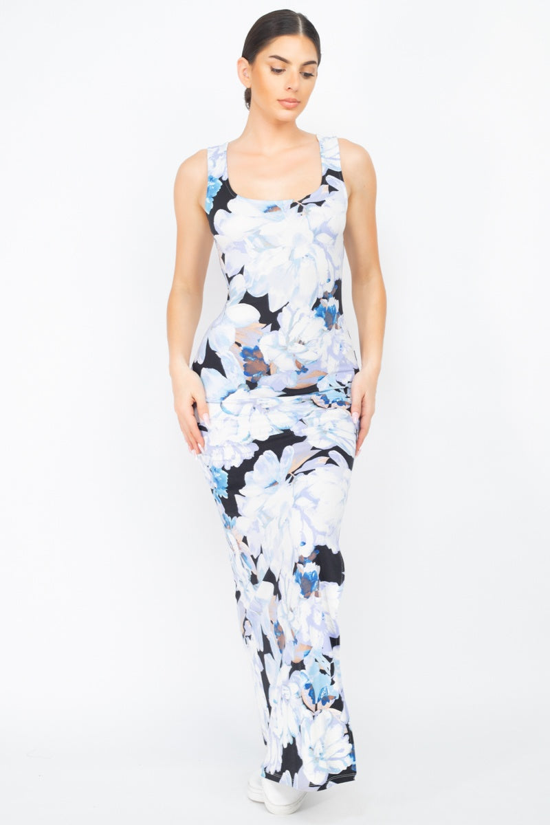 Floral Silted Maxi Dress - Absolute Fashion 2020