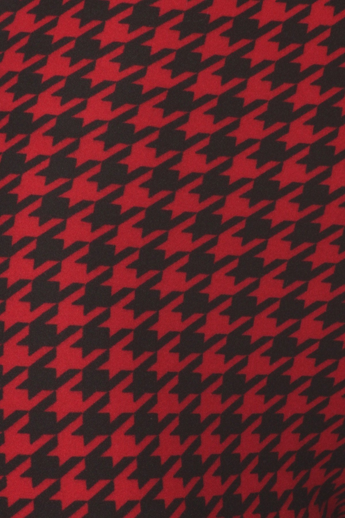 Hounds Tooth Print, High Rise, Fitted Leggings, With An Elastic Waistband - Absolute Fashion 2020