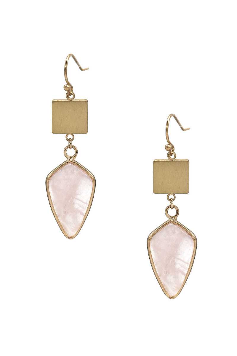 Fashion Marbling Stone Dangle Earring - Absolute Fashion 2020