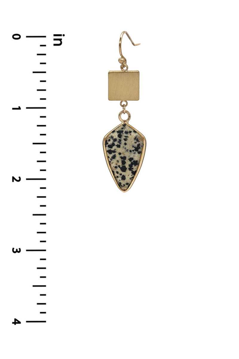 Fashion Marbling Stone Dangle Earring - Absolute Fashion 2020
