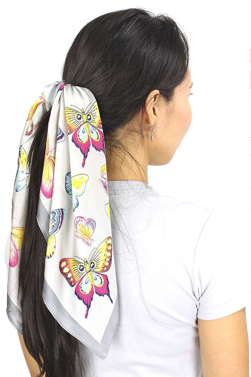 Silk Butterfly Print Scarf - Absolute Fashion 2020