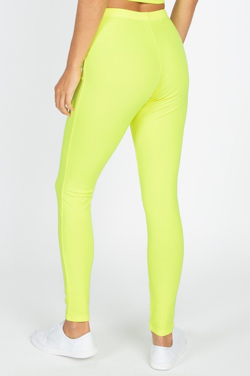 High Waist Neon Leggings - Absolute Fashion 2020