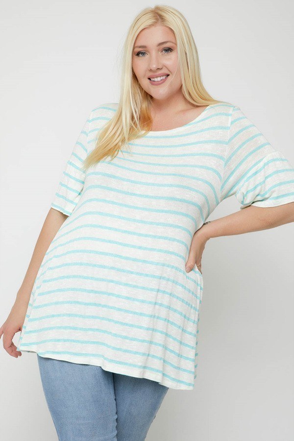 Striped Tunic, Featuring Flattering Flared Sleeve - Absolute Fashion 2020