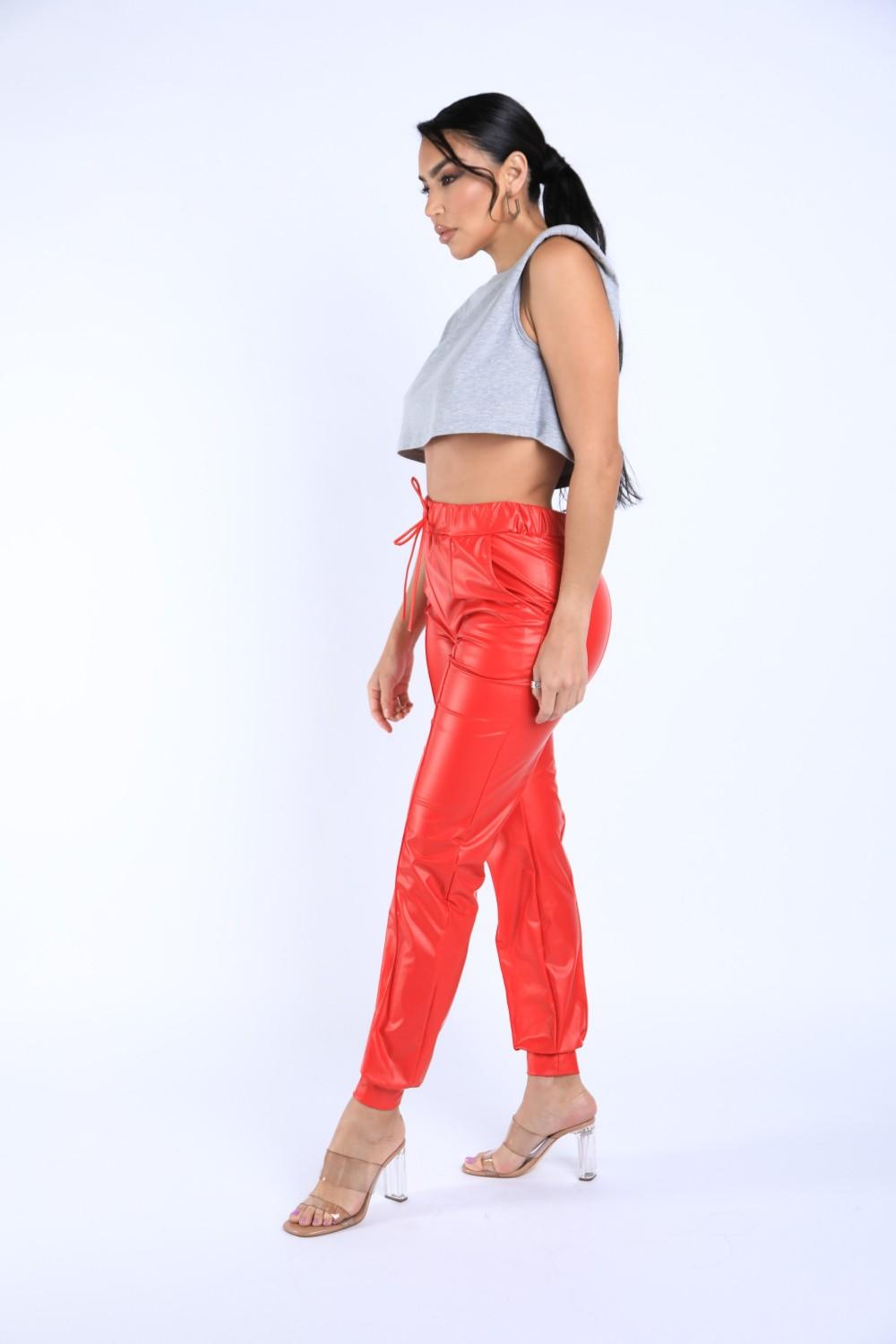 Pu Jogger Pants - Absolute Fashion 2020