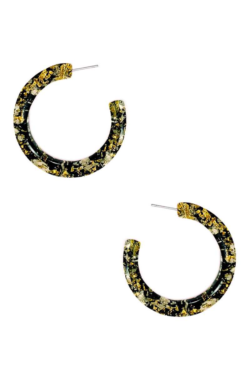 Clear Flower Hoop Earring - Absolute Fashion 2020