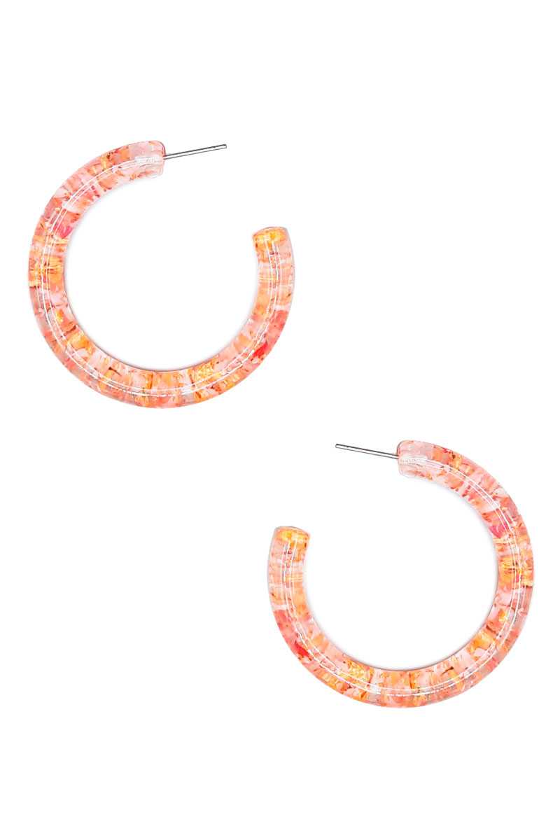 Clear Flower Hoop Earring - Absolute Fashion 2020