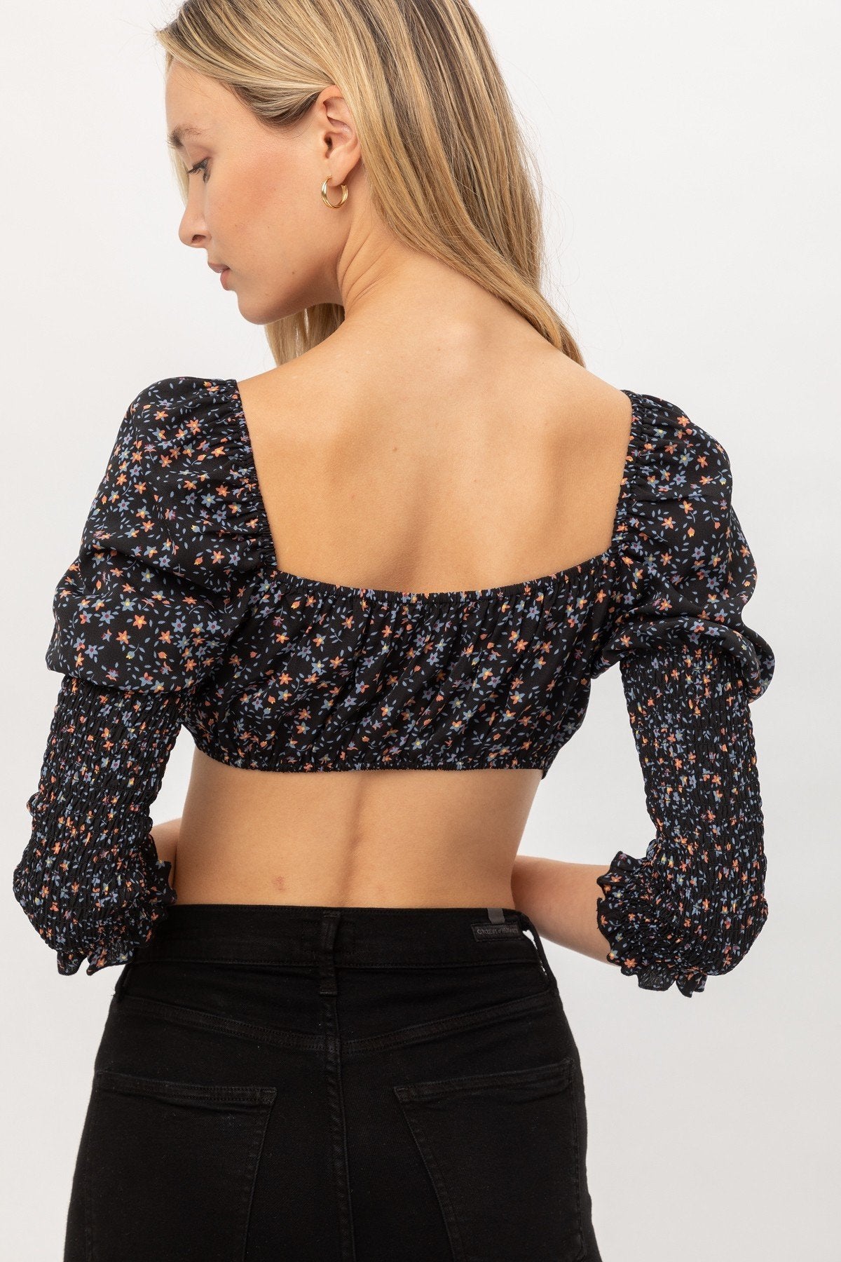 Front Tie Woven Printed Top - Absolute Fashion 2020