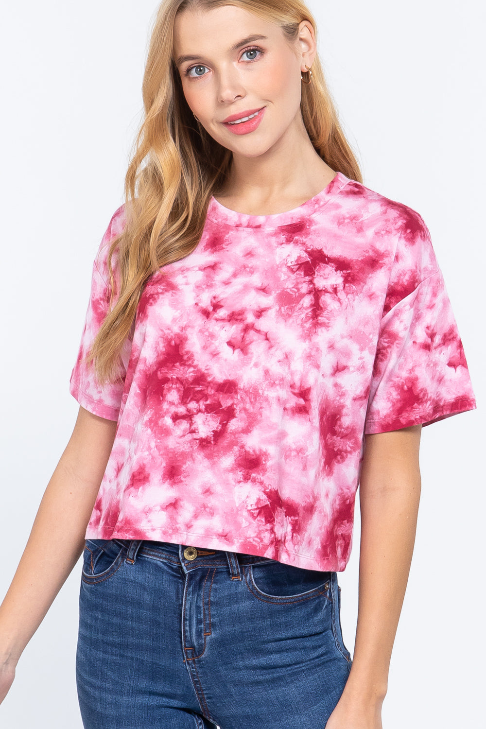 Tie-dye Cotton Jersey Crop Top - Absolute Fashion 2020