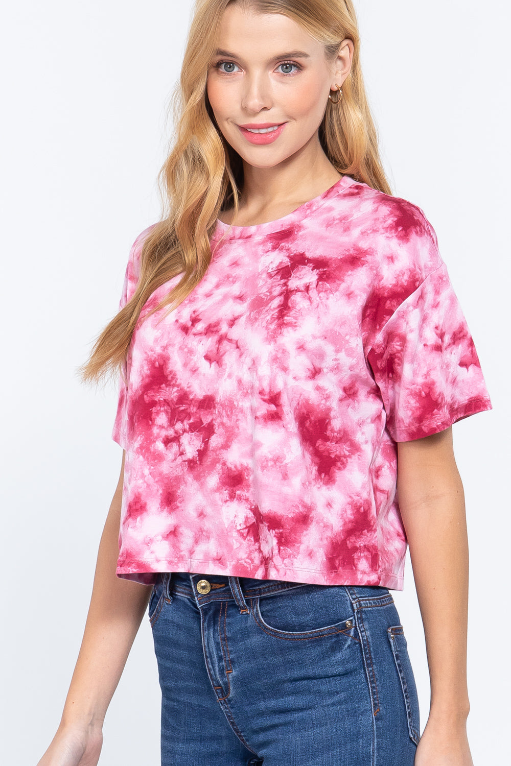 Tie-dye Cotton Jersey Crop Top - Absolute Fashion 2020
