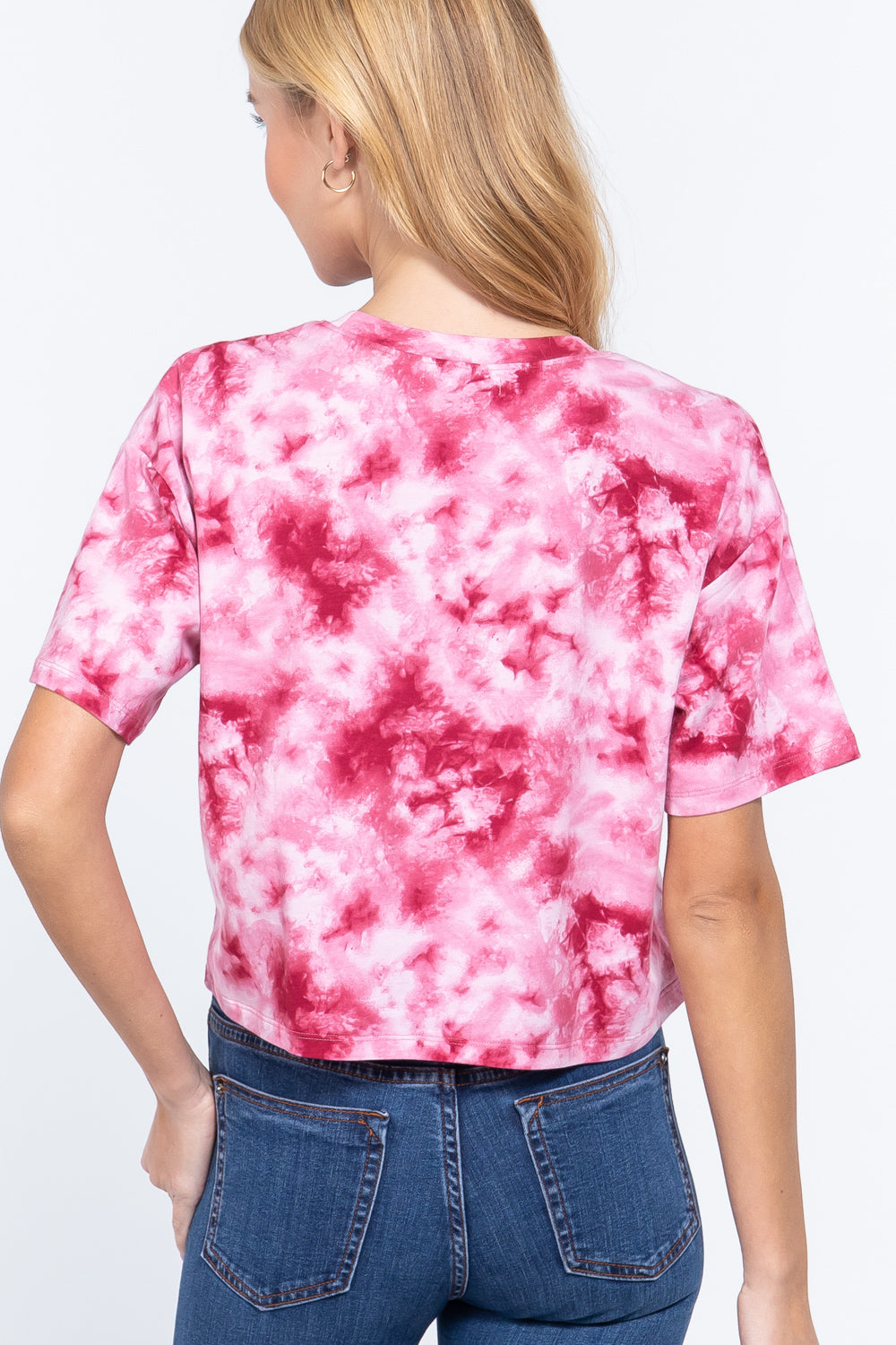 Tie-dye Cotton Jersey Crop Top - Absolute Fashion 2020