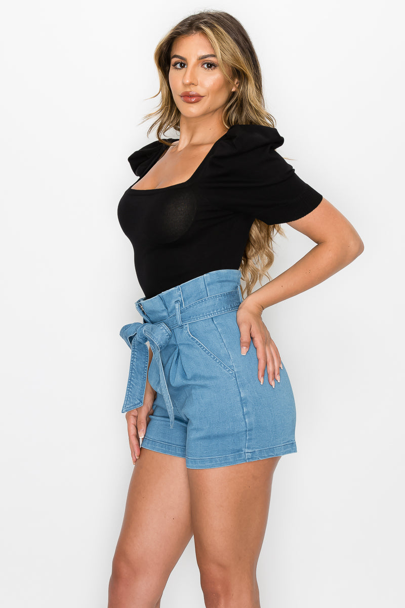 Square Neck Puff Sleeves Top - Absolute Fashion 2020
