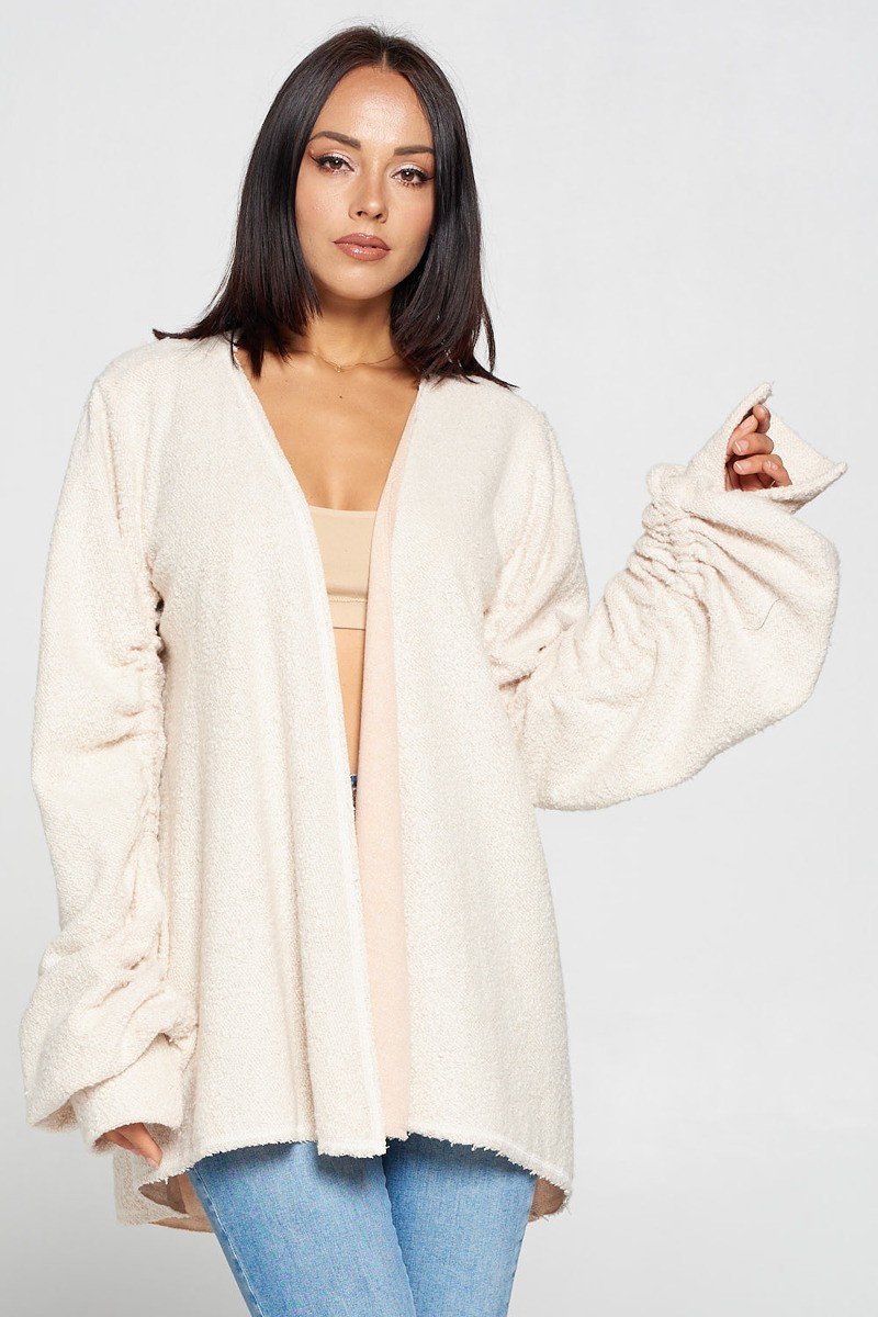Cute Fuzzy Open Front Cardigan - Absolute Fashion 2020