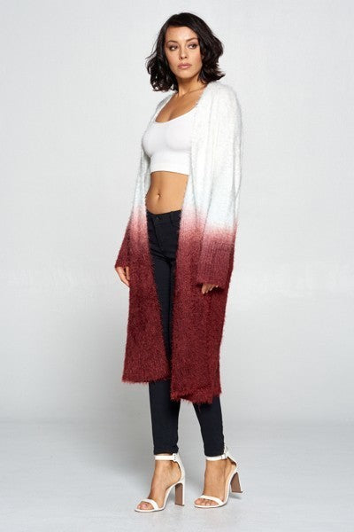 Faux Fur Cardigan Featuring An Open Front, Long Sleeves - Absolute Fashion 2020