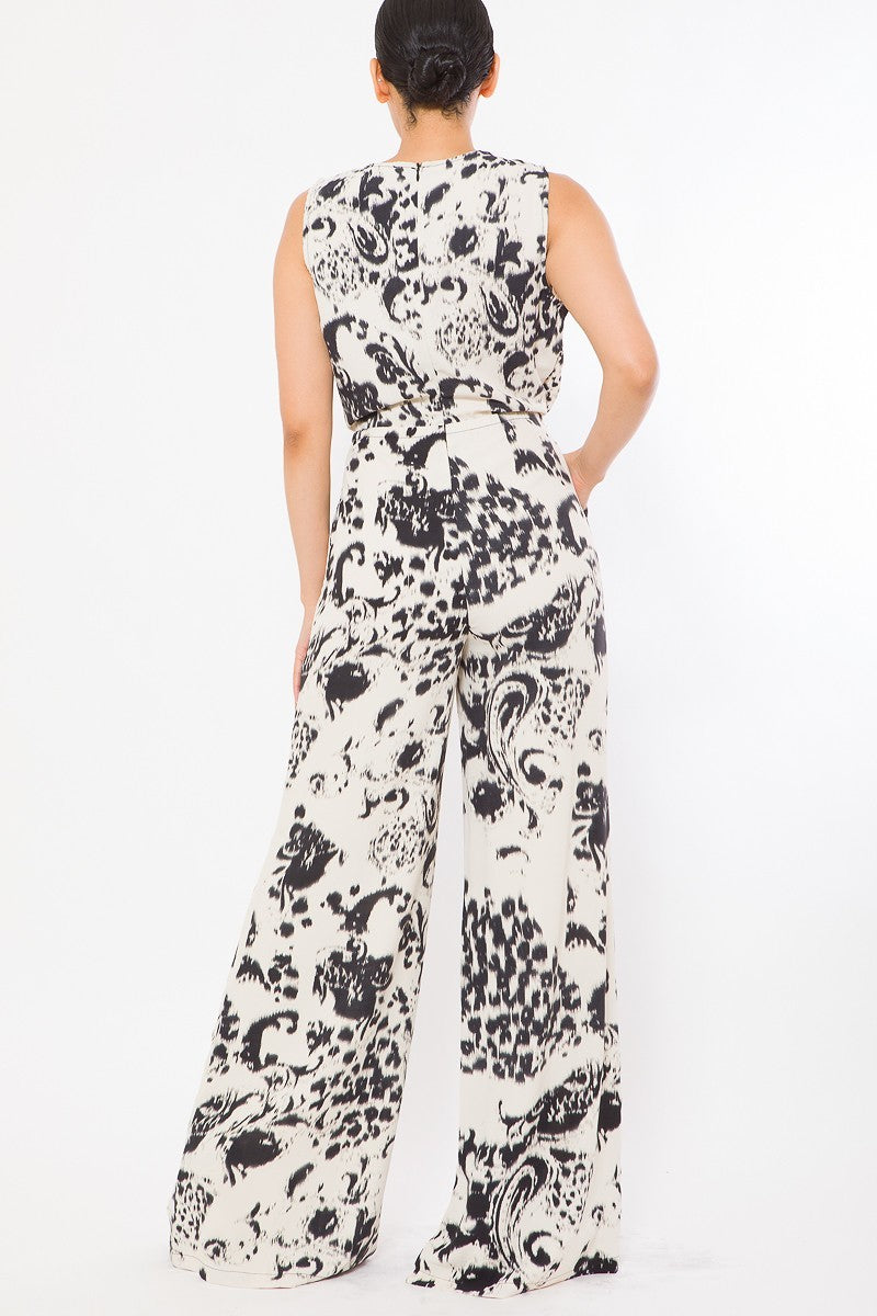 Tie Dye Print Fashion Woven Jumpsuit - Absolute Fashion 2020