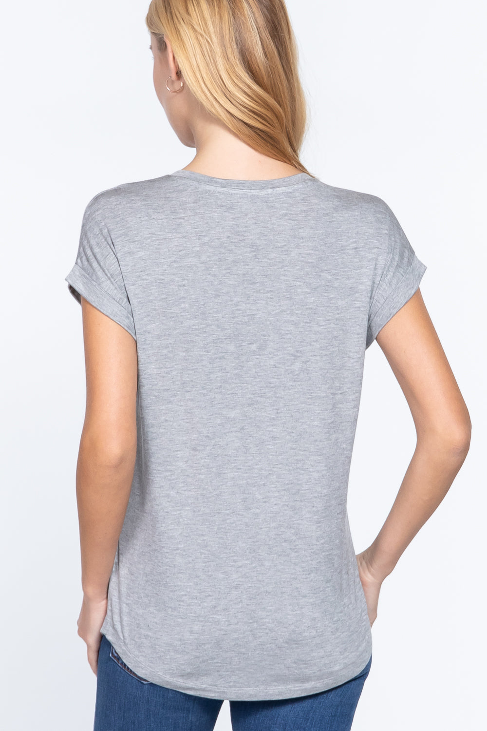 Dolman Slv V-neck Rayon Jersey Top - Absolute Fashion 2020