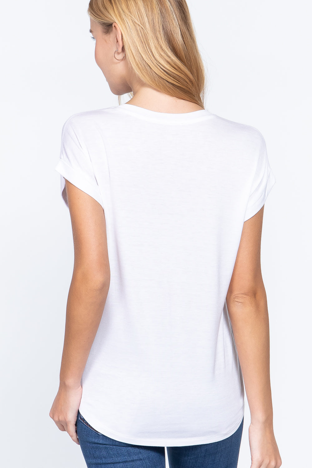 Dolman Slv V-neck Rayon Jersey Top - Absolute Fashion 2020