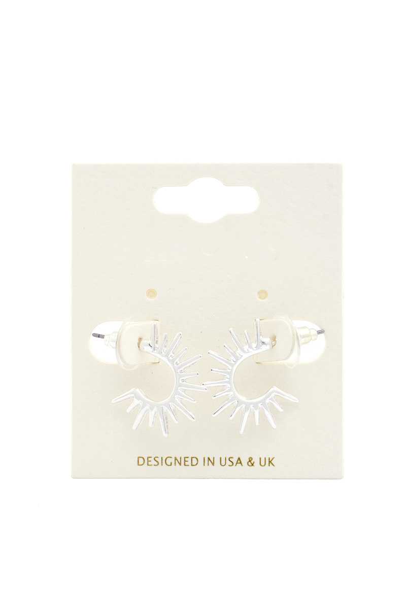 Sun Shape Metal Earring - Absolute Fashion 2020