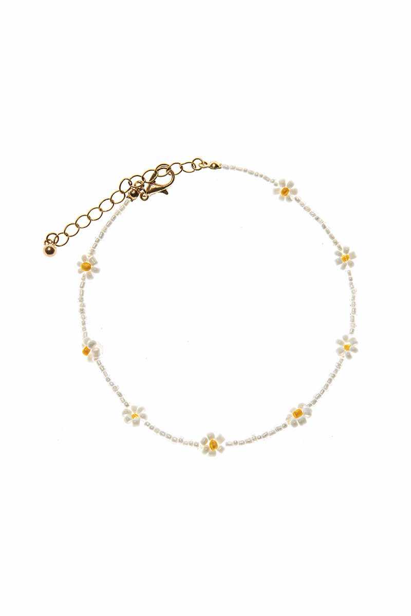 Seed Bead Flower Bracelet - Absolute Fashion 2020