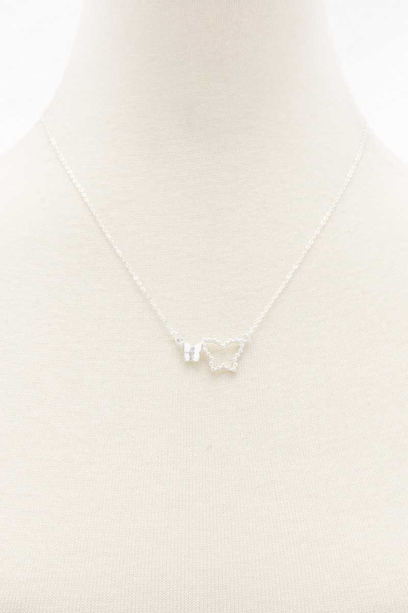 Double Butterfly Necklace - Absolute Fashion 2020