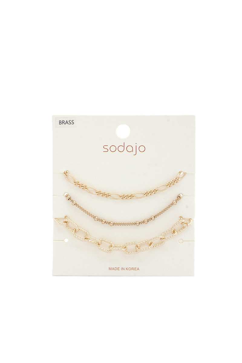Sodajo Figaro Link Bracelet Set - Absolute Fashion 2020