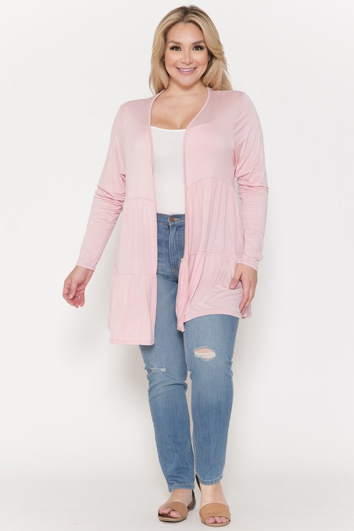 Solid Long Sleeve Cardigan - Absolute Fashion 2020
