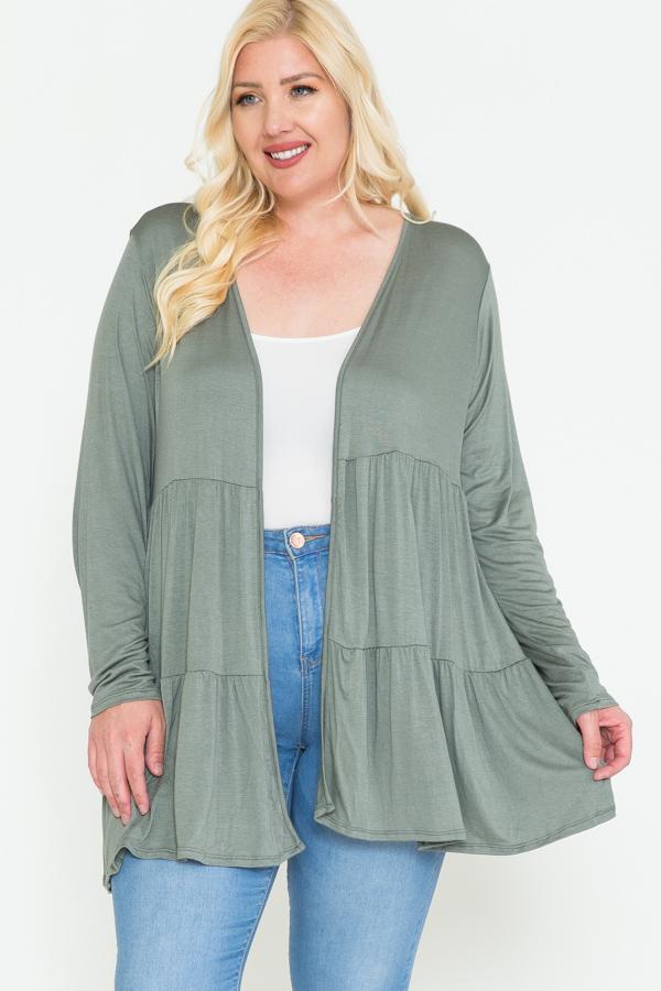 Solid Long Sleeve Cardigan - Absolute Fashion 2020