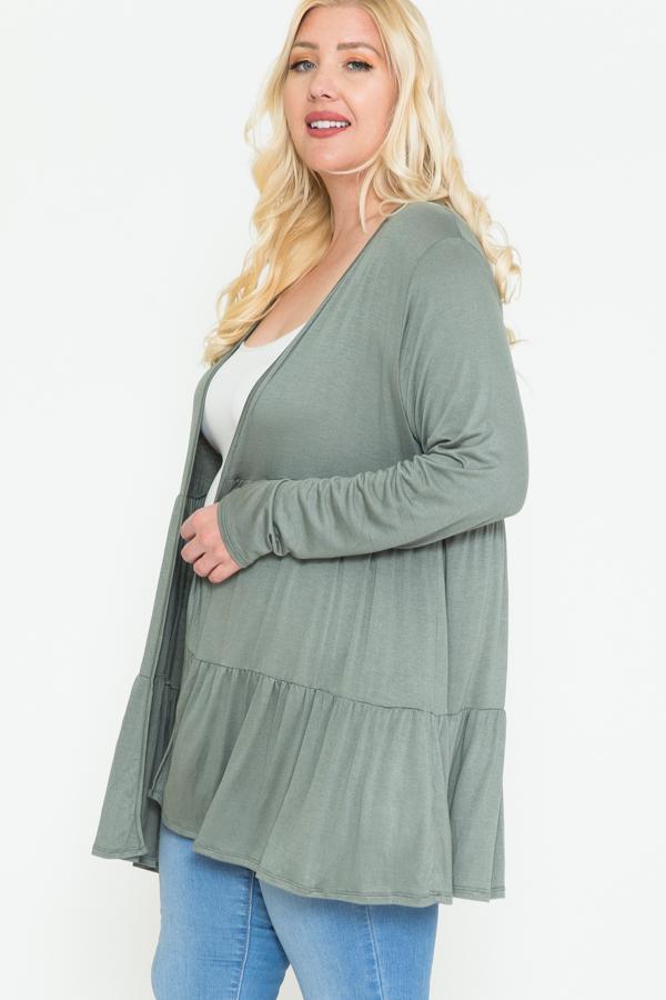 Solid Long Sleeve Cardigan - Absolute Fashion 2020
