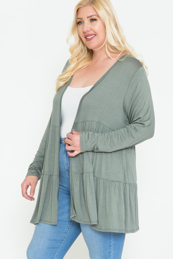 Solid Long Sleeve Cardigan - Absolute Fashion 2020