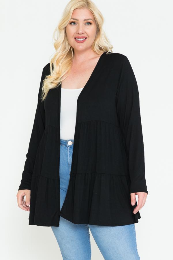 Solid Long Sleeve Cardigan - Absolute Fashion 2020