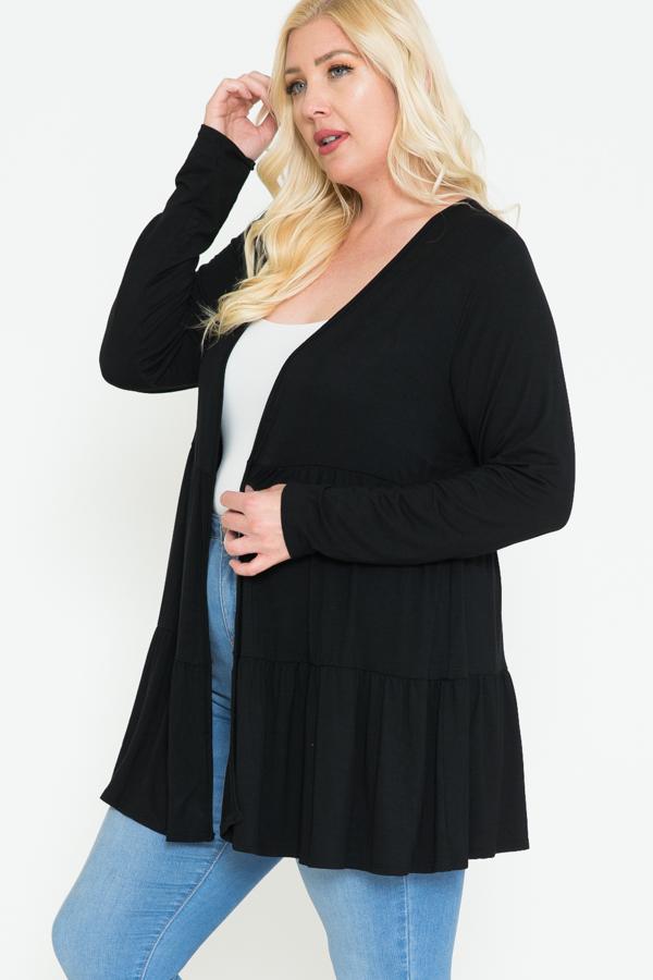 Solid Long Sleeve Cardigan - Absolute Fashion 2020