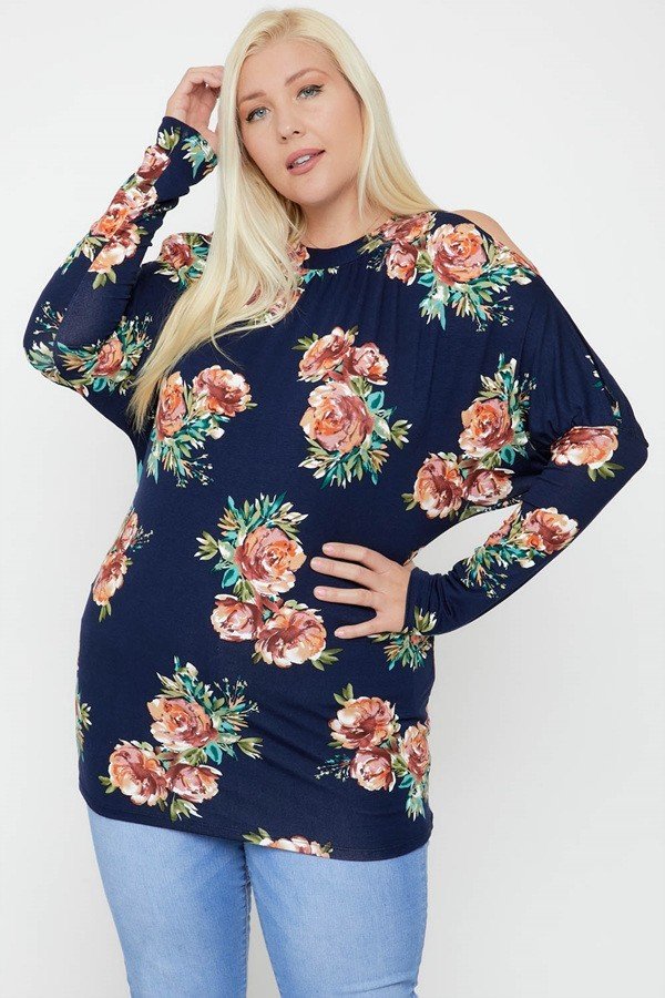 Flattering Cutout Details Floral Print Top - Absolute Fashion 2020
