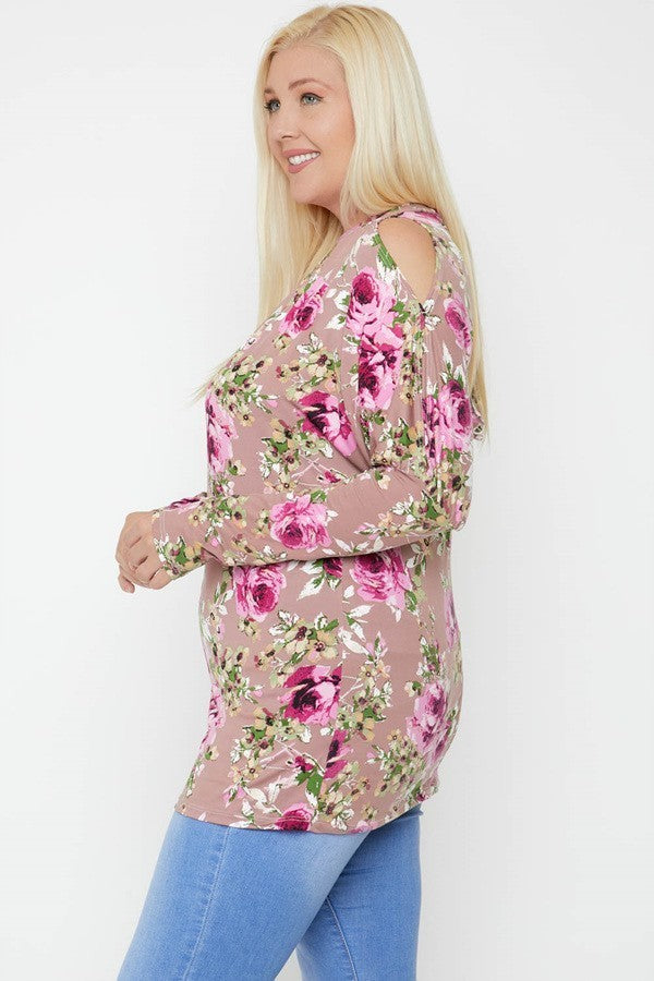 Flattering Cutout Details Floral Print Top - Absolute Fashion 2020