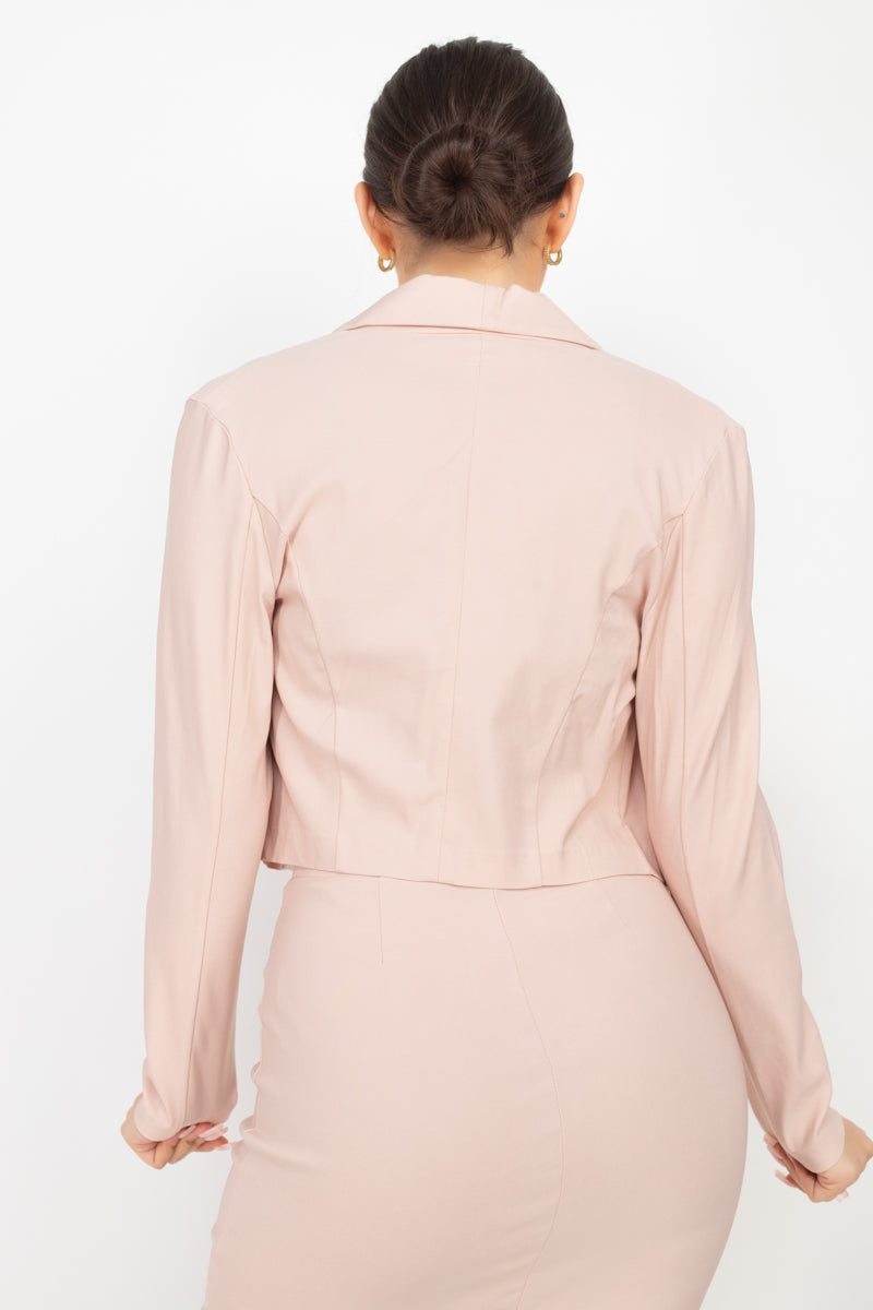 Collared Blazer & Skirt Set - Absolute Fashion 2020