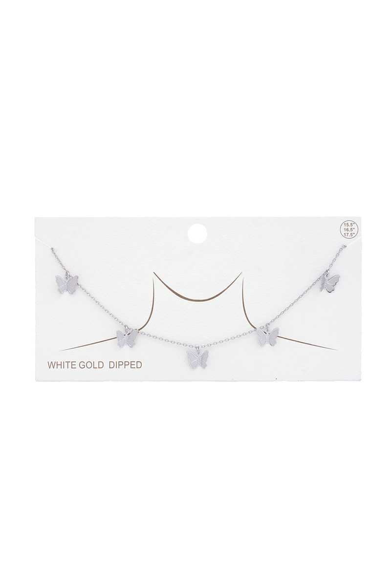 Butterfly Charm Gold Dipped Necklace - Absolute Fashion 2020