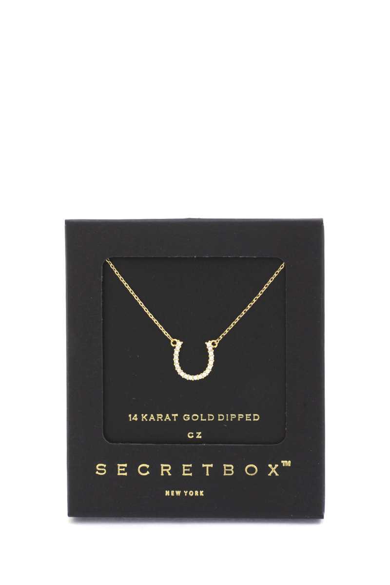 Secret Box Horse Shoe Charm Necklace - Absolute Fashion 2020