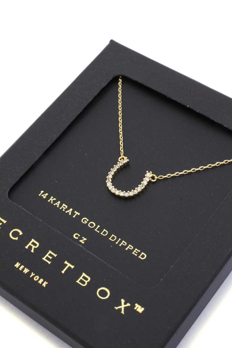 Secret Box Horse Shoe Charm Necklace - Absolute Fashion 2020