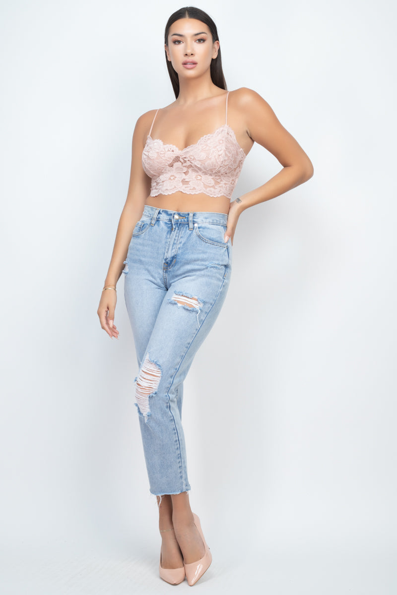 Cami Floral Lace Bralette Top - Absolute Fashion 2020