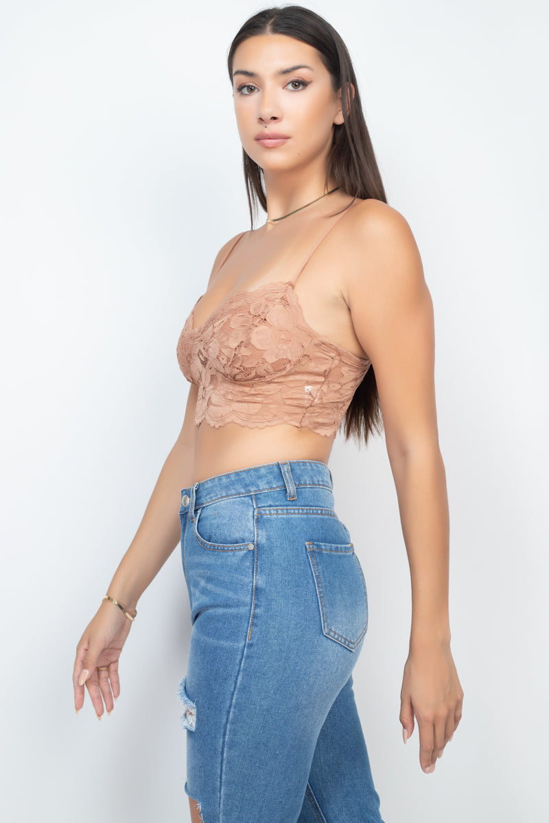 Cami Floral Lace Bralette Top - Absolute Fashion 2020