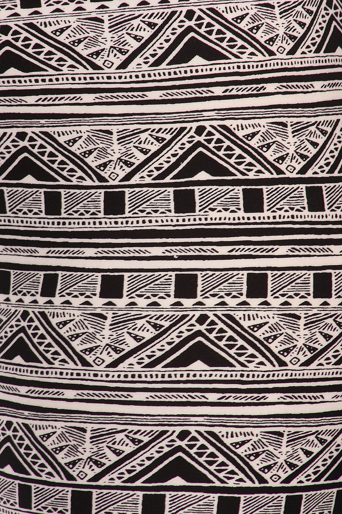 Knit, Tribal Pattern Print, Full Length Leggings With Elastic Waist - Absolute Fashion 2020