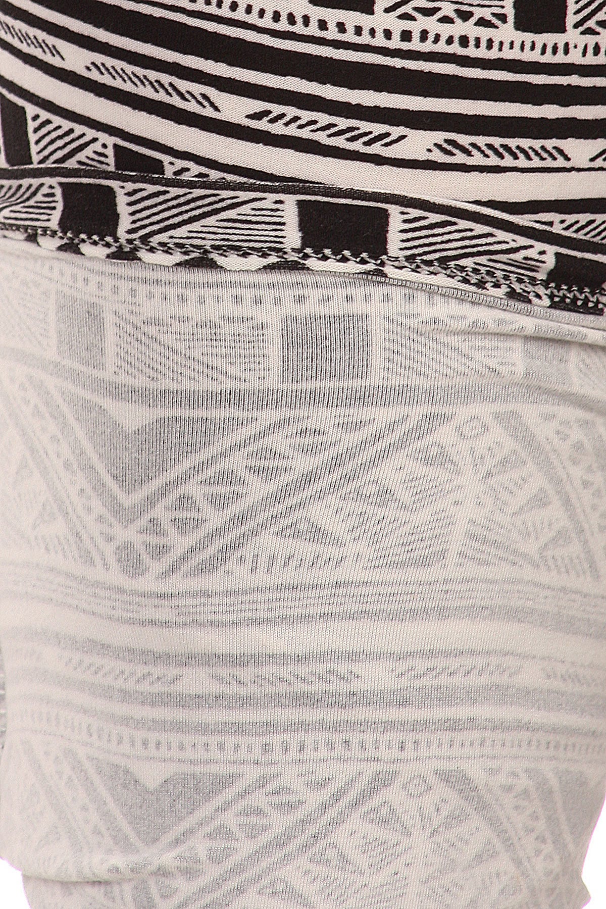 Knit, Tribal Pattern Print, Full Length Leggings With Elastic Waist - Absolute Fashion 2020