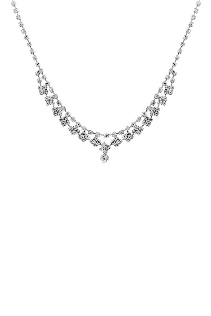 Stylish Rhinestone Design Crystal Necklace - Absolute Fashion 2020