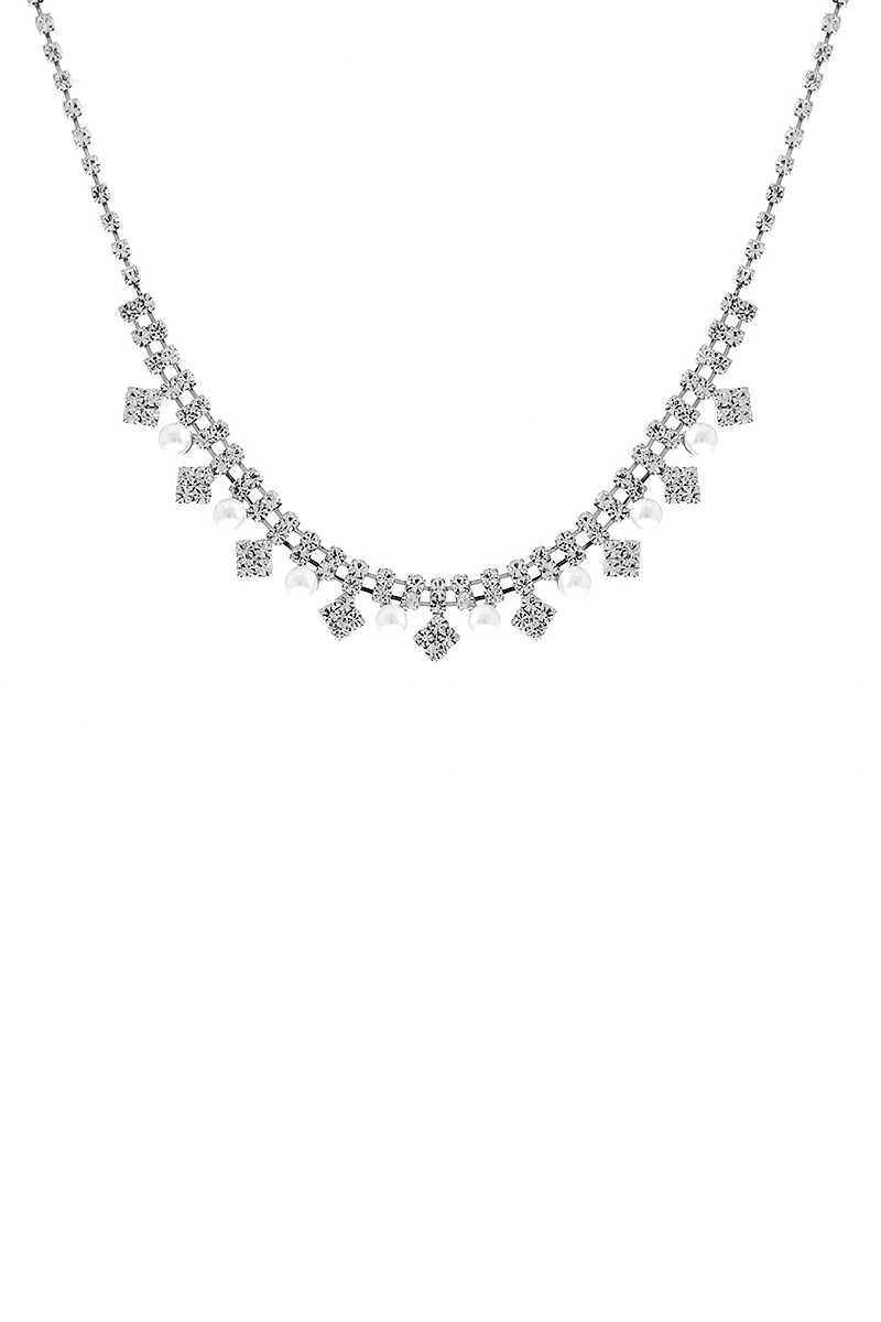 Rhinestone Fashion Multi Design Necklace - Absolute Fashion 2020
