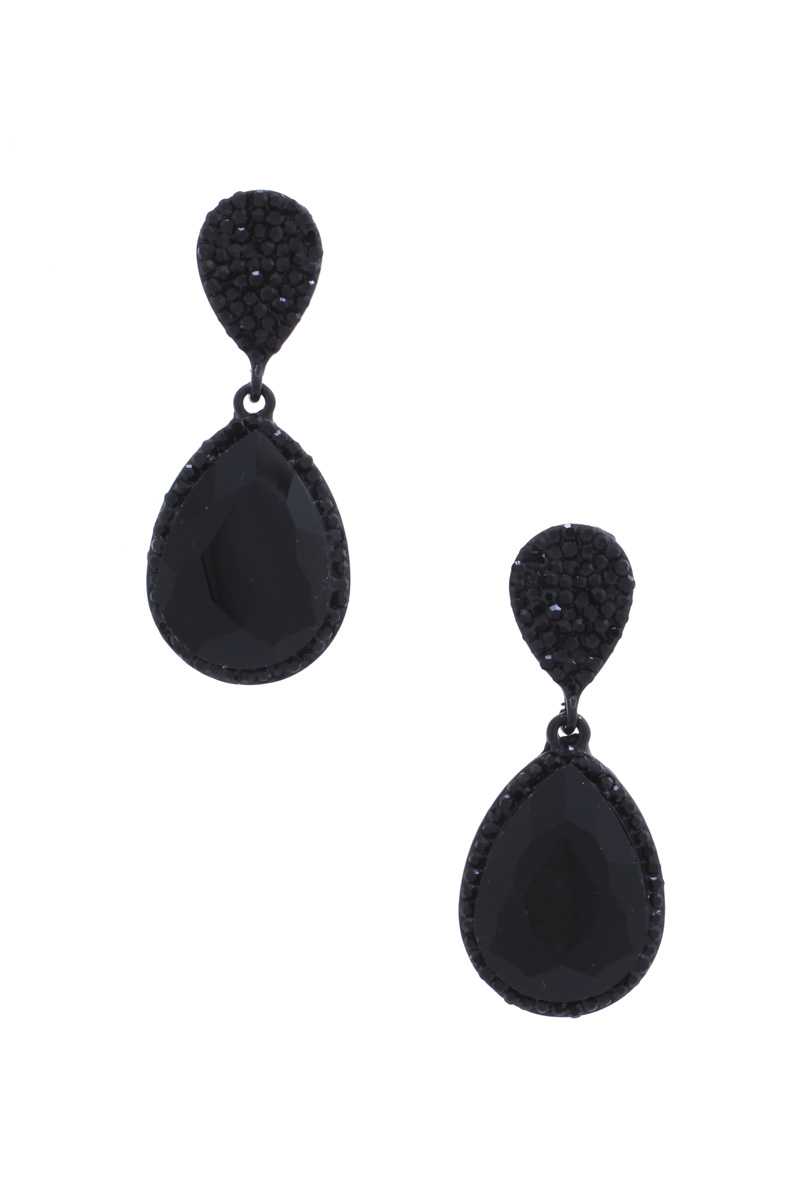 Teardrop Rhinestone Edge Elegant Earring - Absolute Fashion 2020