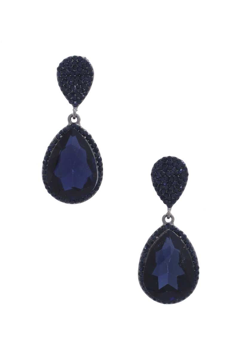 Teardrop Rhinestone Edge Elegant Earring - Absolute Fashion 2020