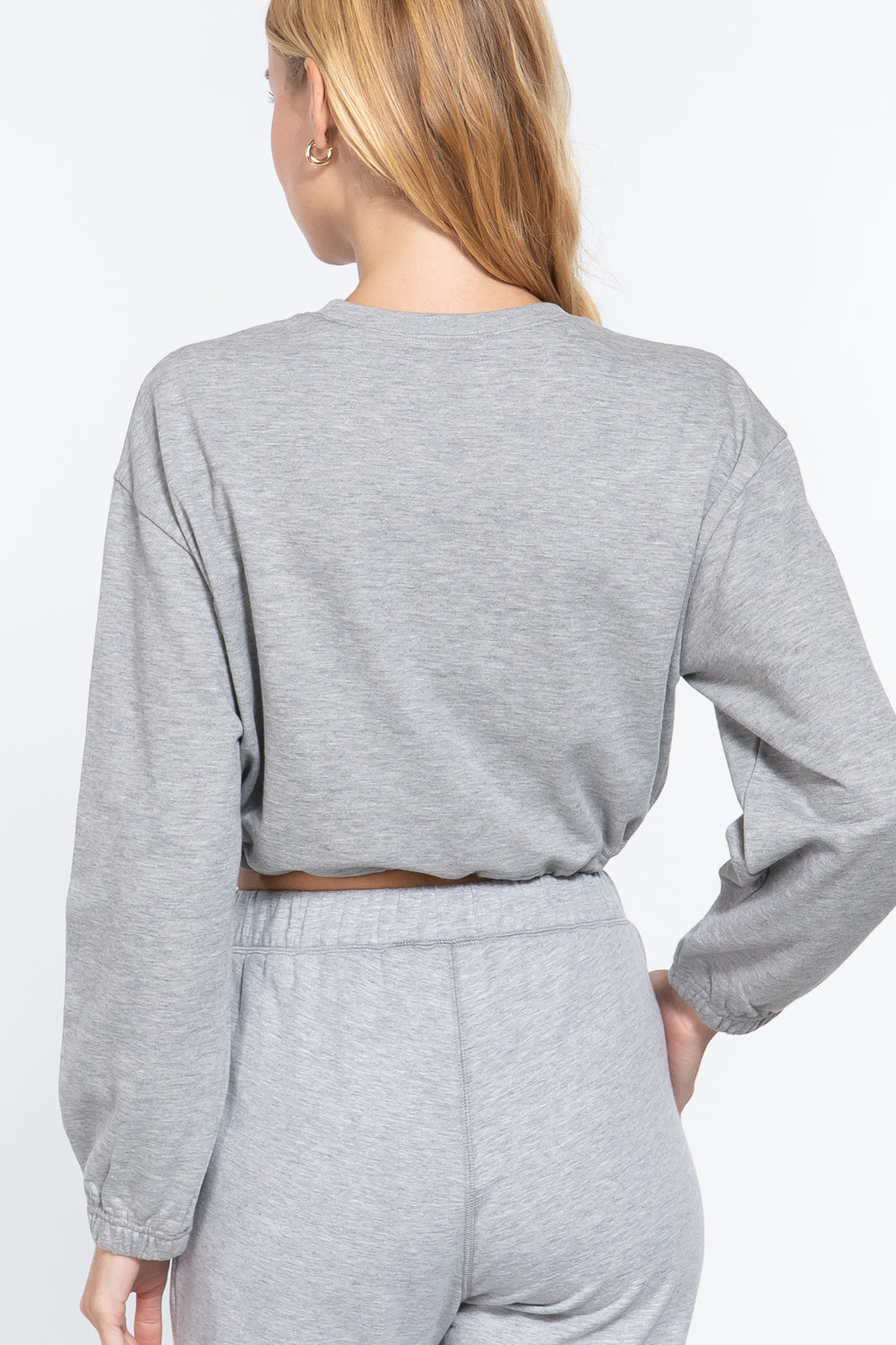 Adjustable Waist French Terry Top - Absolute Fashion 2020