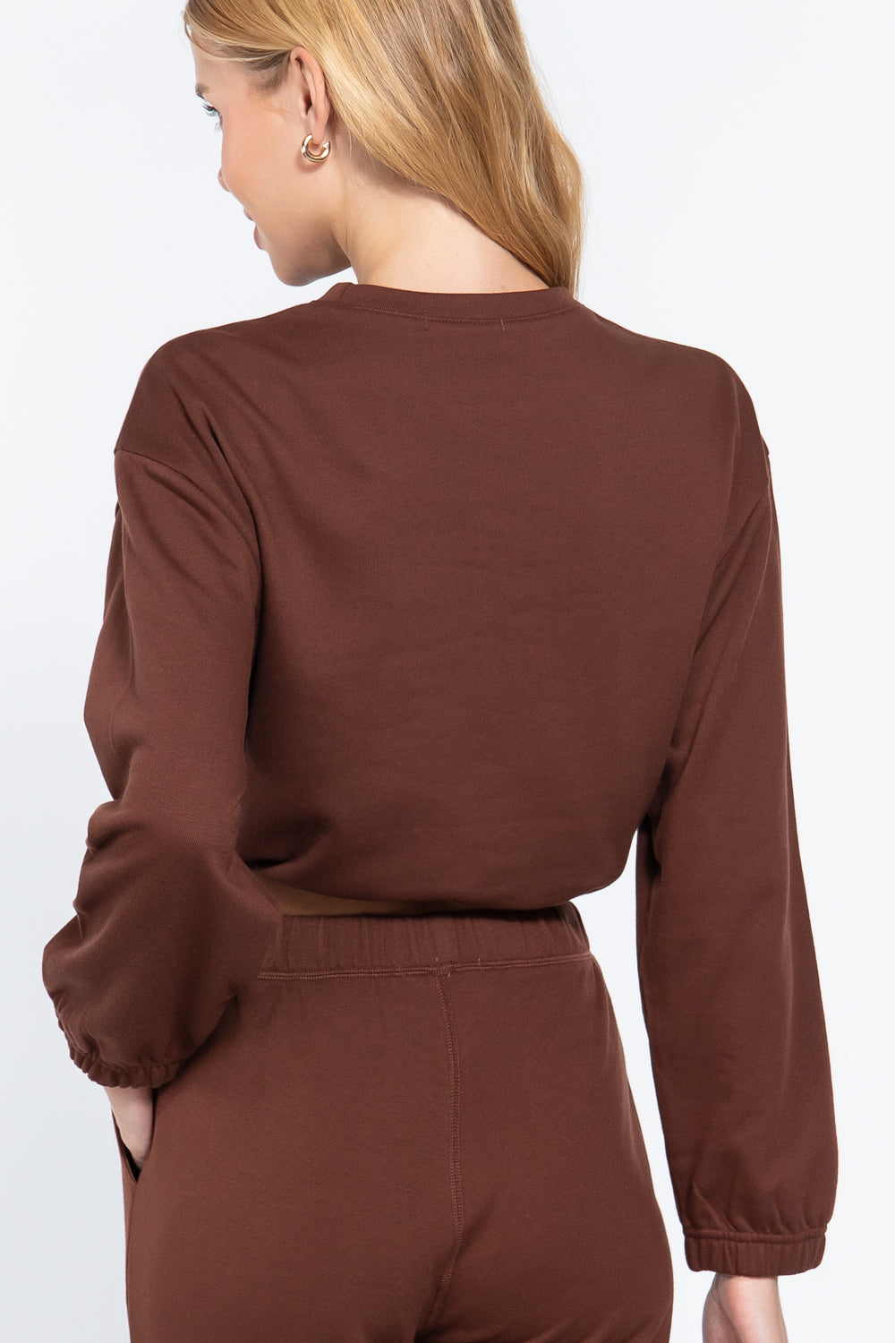 Adjustable Waist French Terry Top - Absolute Fashion 2020