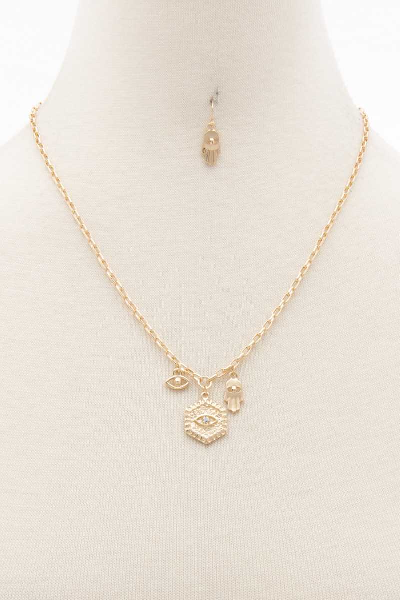 Sodajo Hexagon Shape Charm Necklace - Absolute Fashion 2020