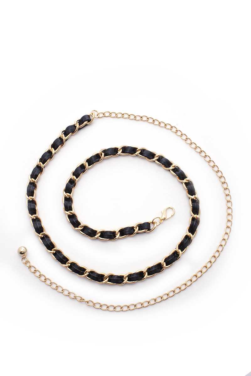 Pu Leather Chain Metal Belt - Absolute Fashion 2020